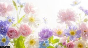 Light flower background image 2