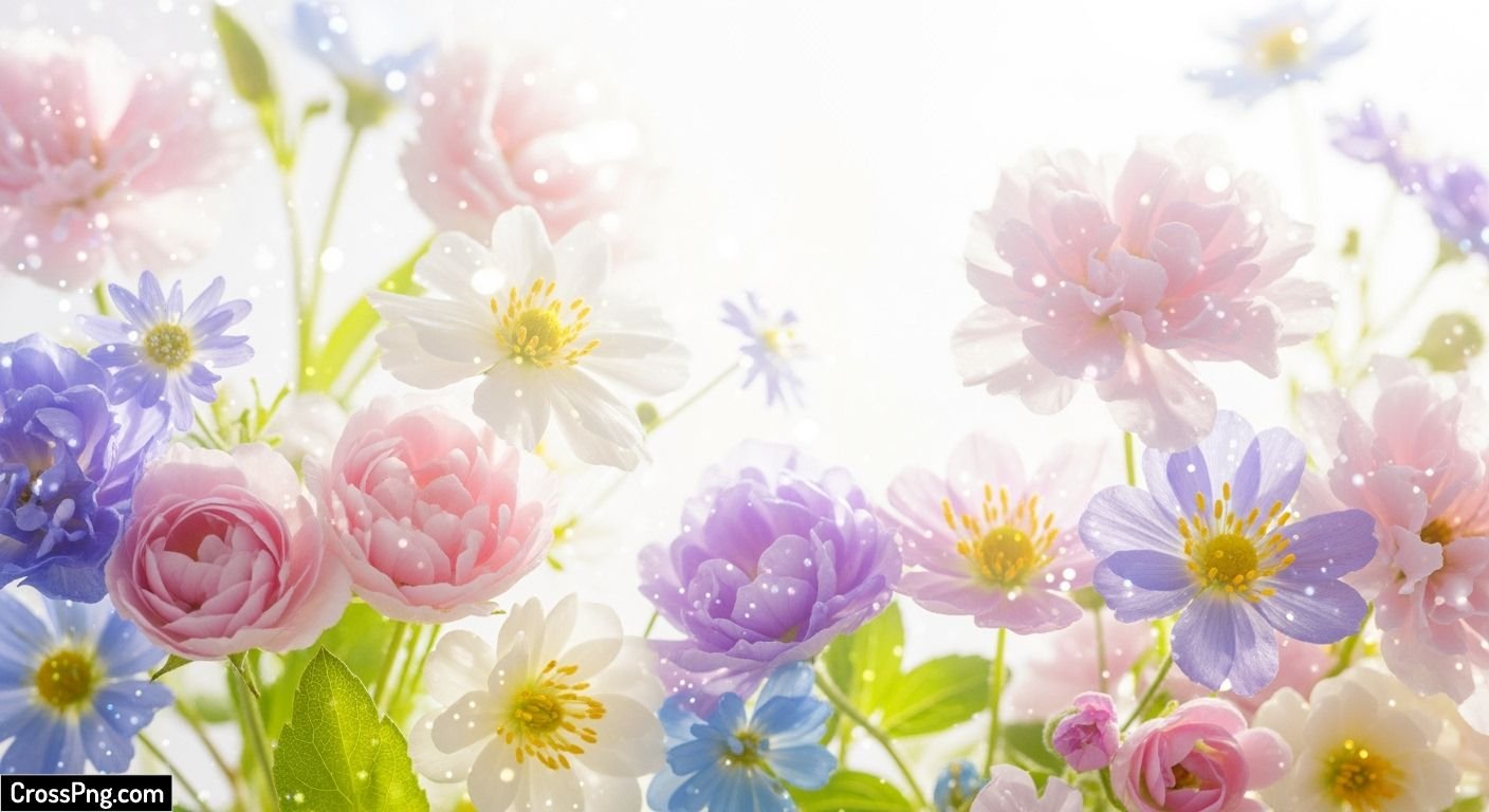 Light flower background image 2