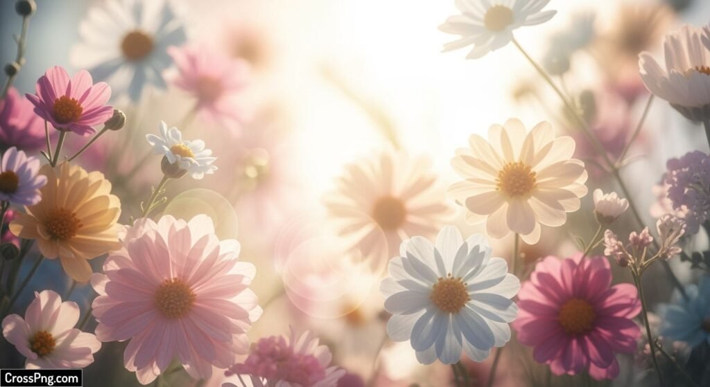 Light flower background image 5