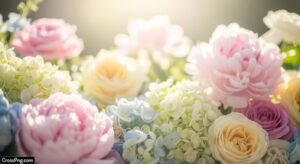 Light flower background image 7