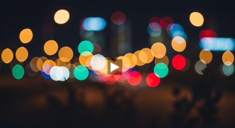 Lights bokeh video image 2