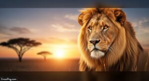 Lion background for editing image