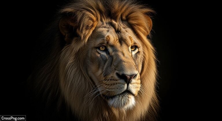 Lion black background image 3