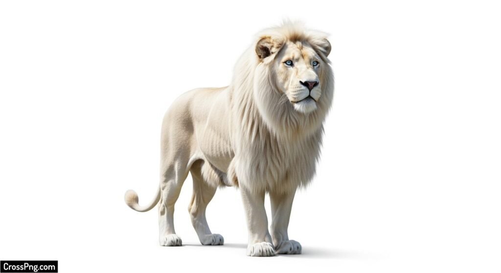 Lion white background image