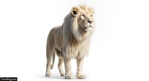 Lion white background image 2