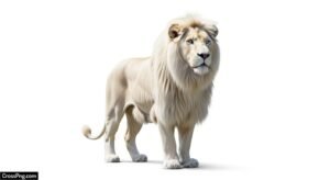 Lion white background image