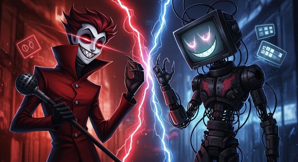 Live wallpaper alastor and vox image 2