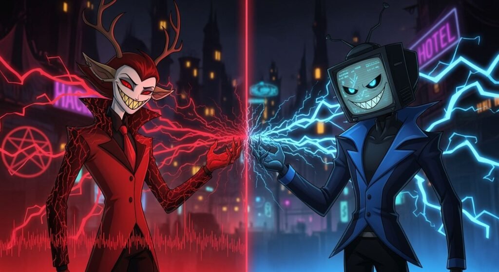 Live wallpaper alastor and vox image 3
