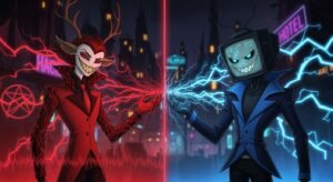 Live wallpaper alastor and vox image 3