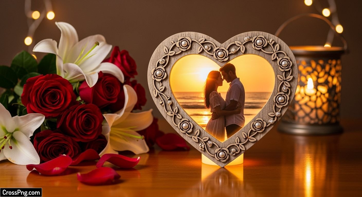Love background photo frame image