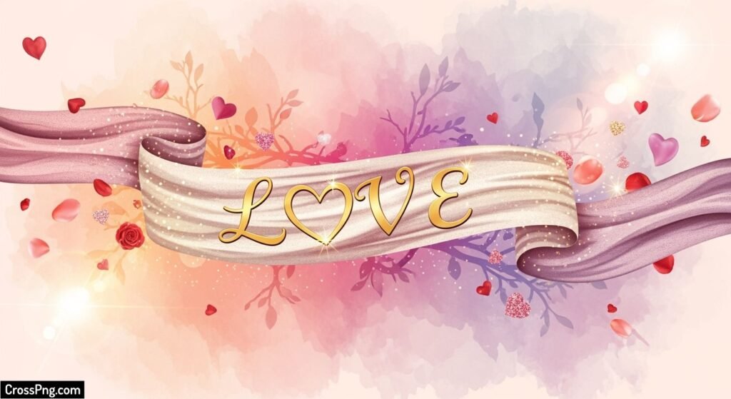 Love banner background image