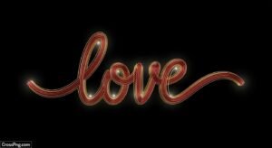 Love black background image