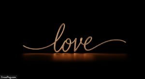 Love black background image