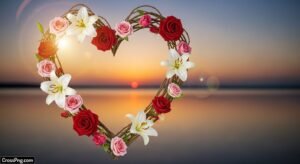 Love frame background image