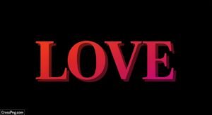 Love text png black background image 2