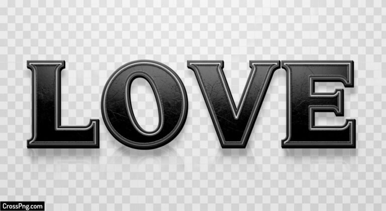 Love text png black background image 3