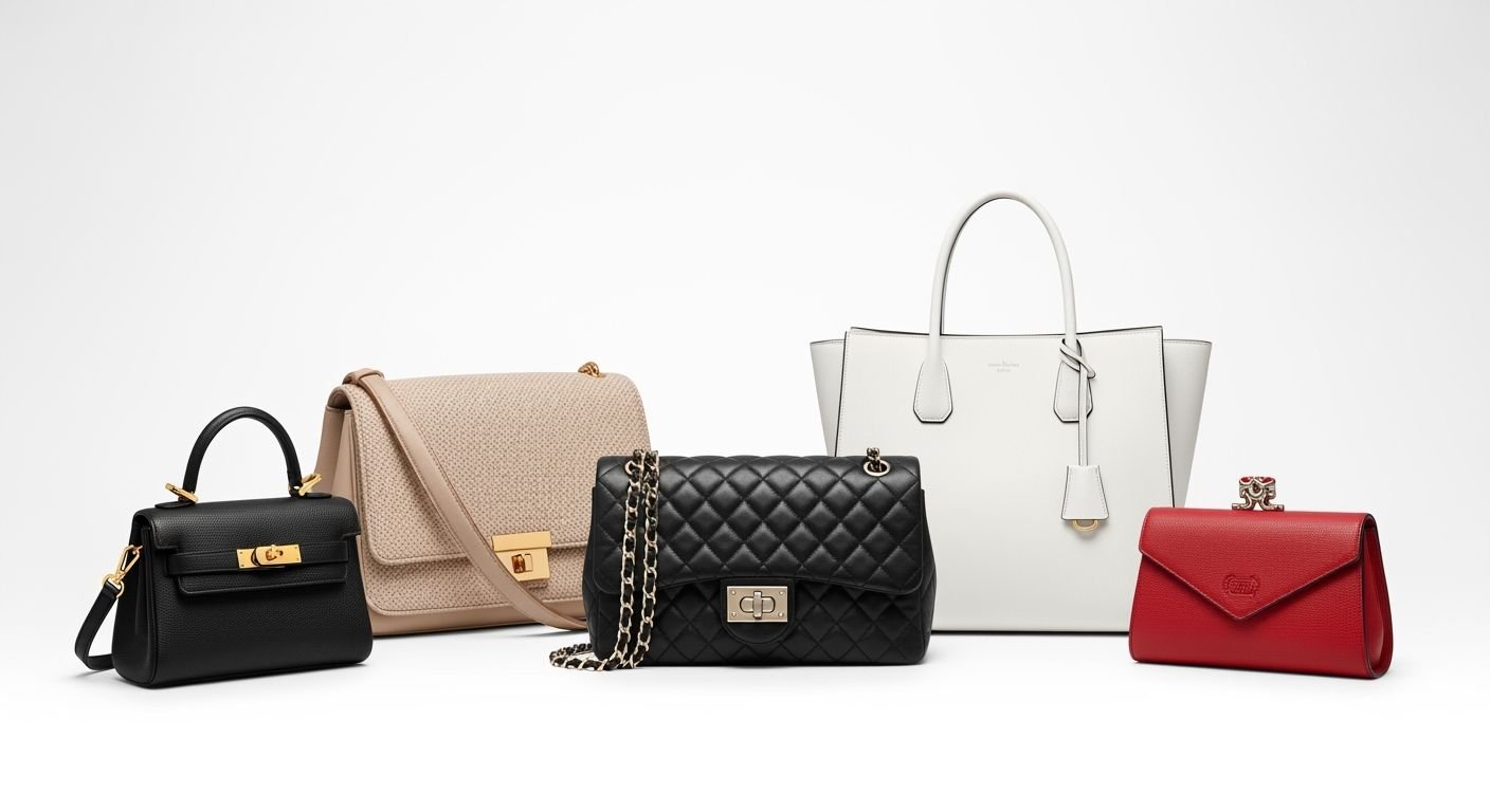 Luxuru handbags white background image 2