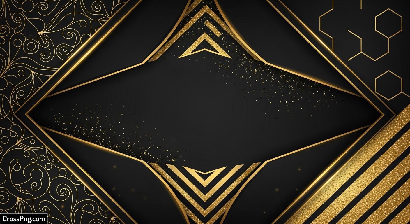 Luxury black gold background image
