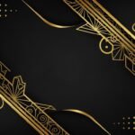 Luxury black gold background image 3