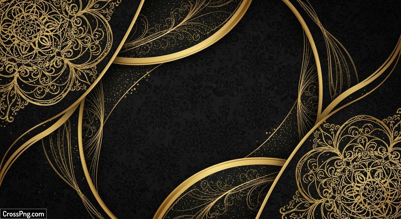 Luxury black gold background image