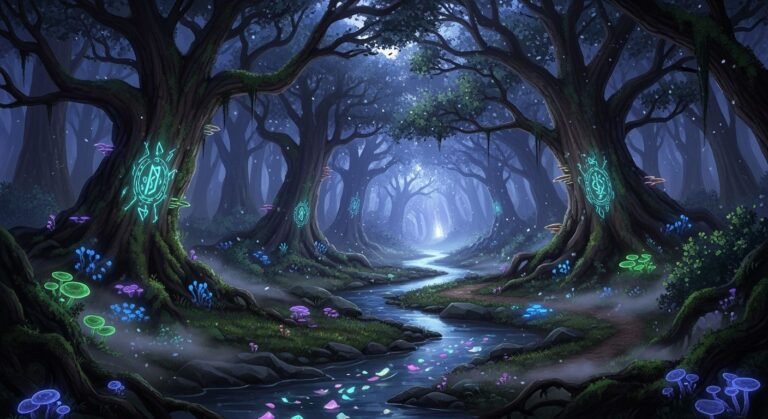 Magic woods background image 2