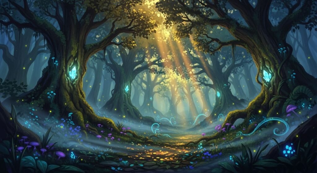 Magic woods background image 3