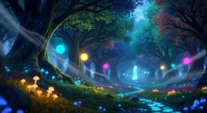 Magic woods background image