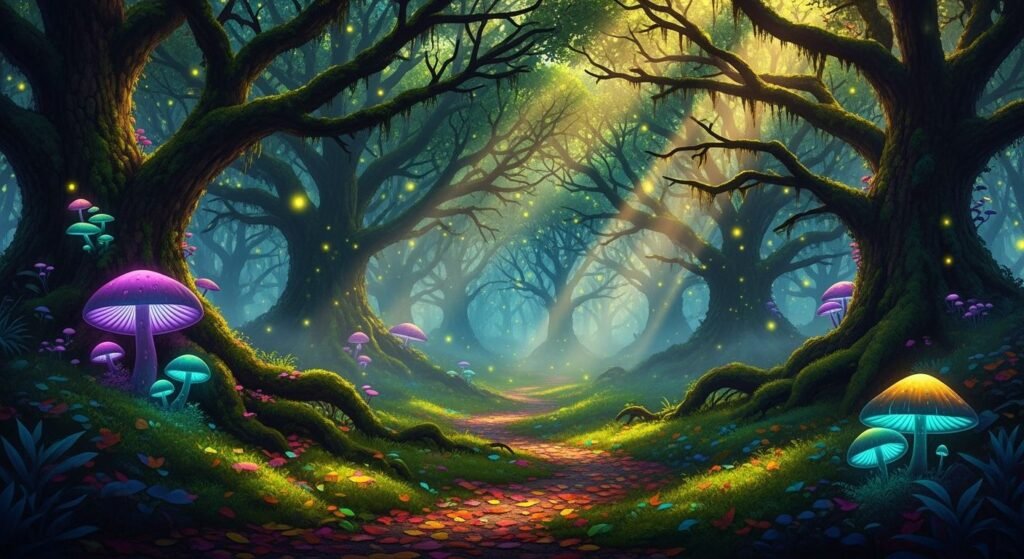 Magic woods background image 4