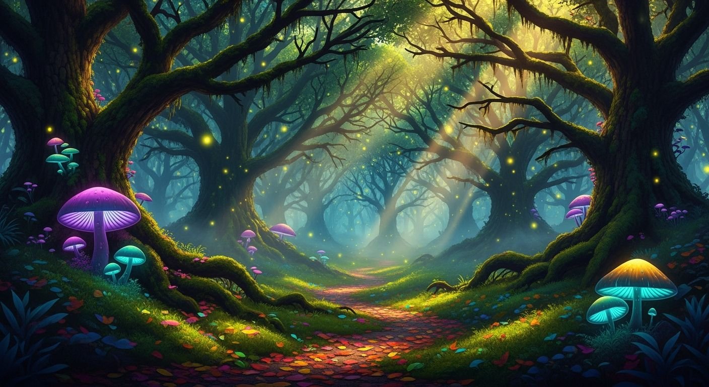 Magic woods background image 4