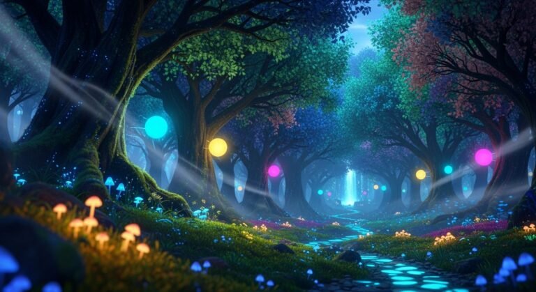 Magic woods background image