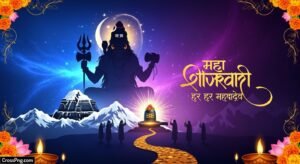 Maha shivratri banner background image