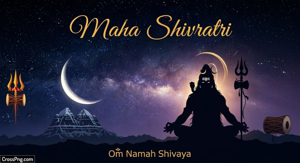 Maha shivratri banner background image