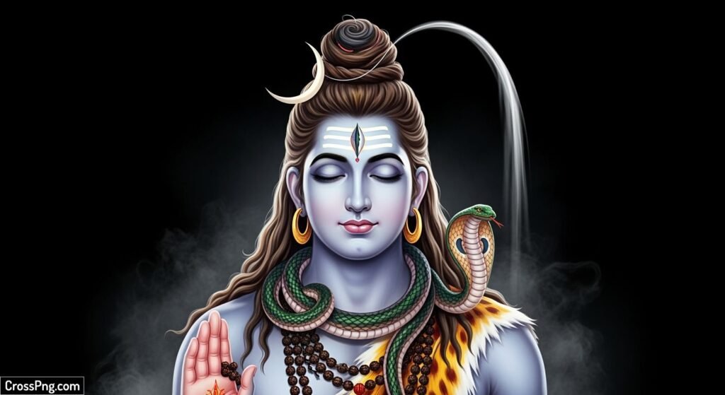 Mahadev black background image