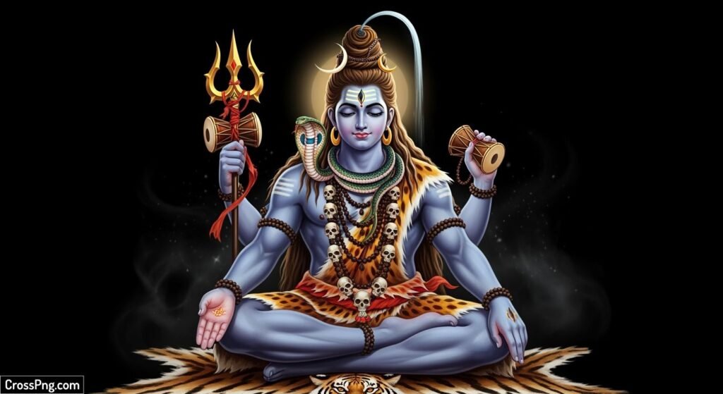 Mahadev black background image