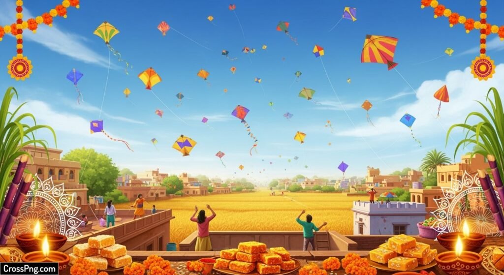 Makar sankranti background hd image 6
