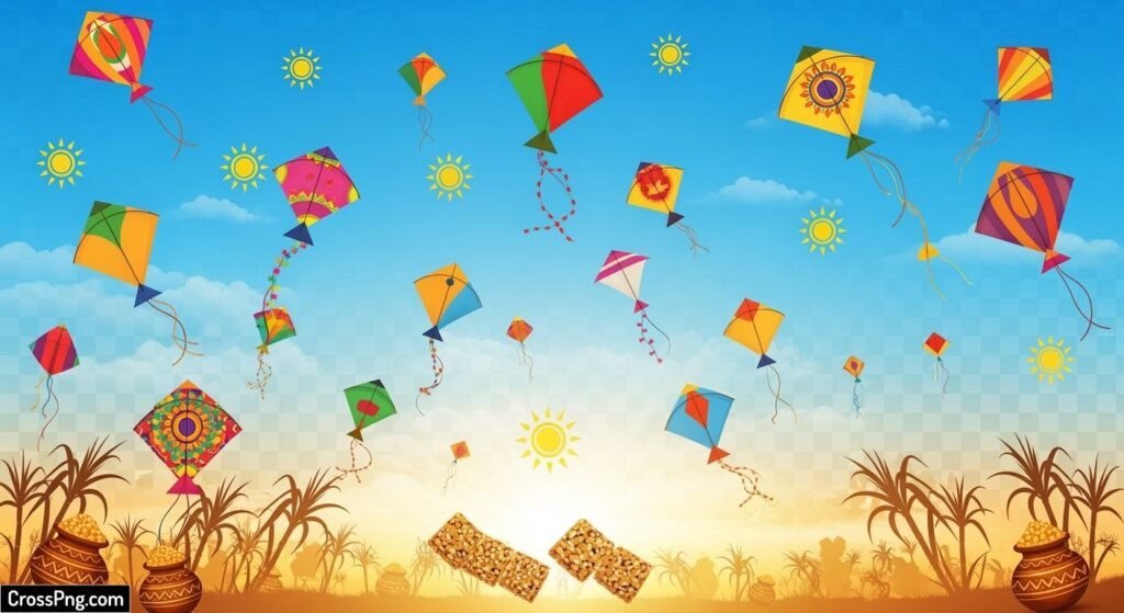 Makar sankranti background png image 3
