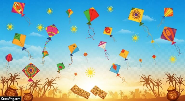 Makar sankranti background png image 3