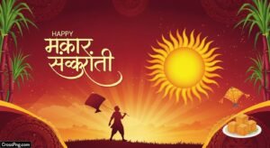 Makar sankranti banner background marathi image 2
