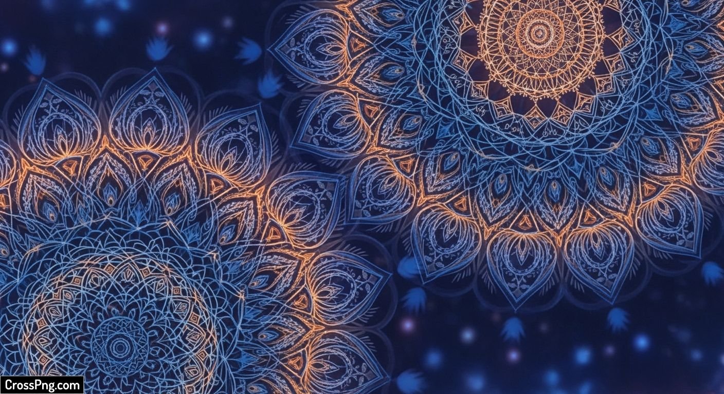 Mandala art background image 3