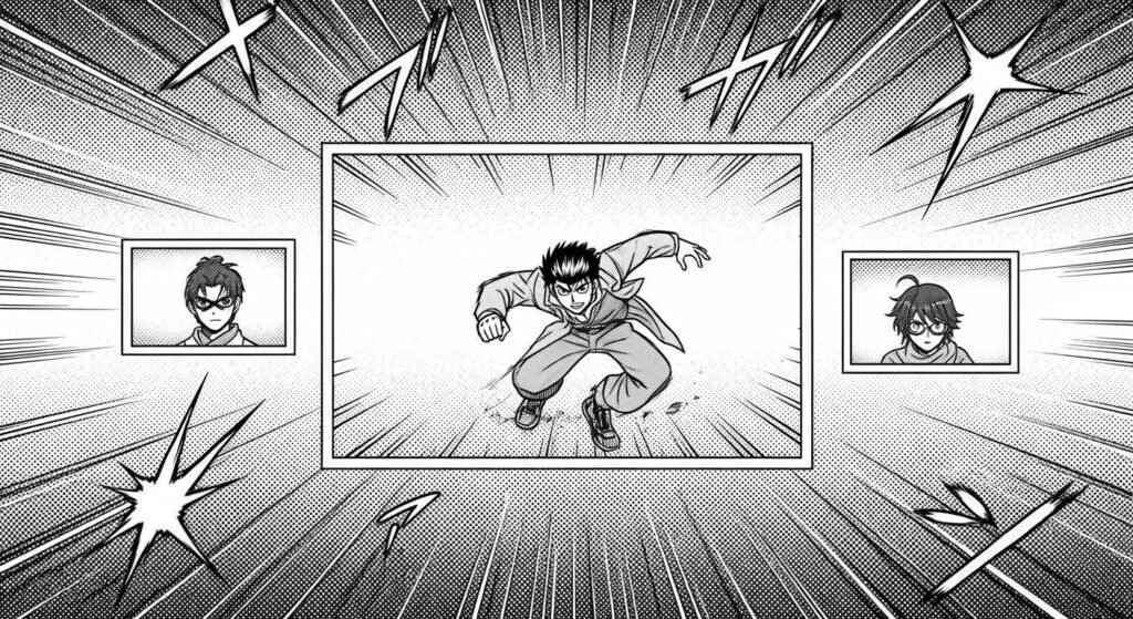 Manga dots background image 4