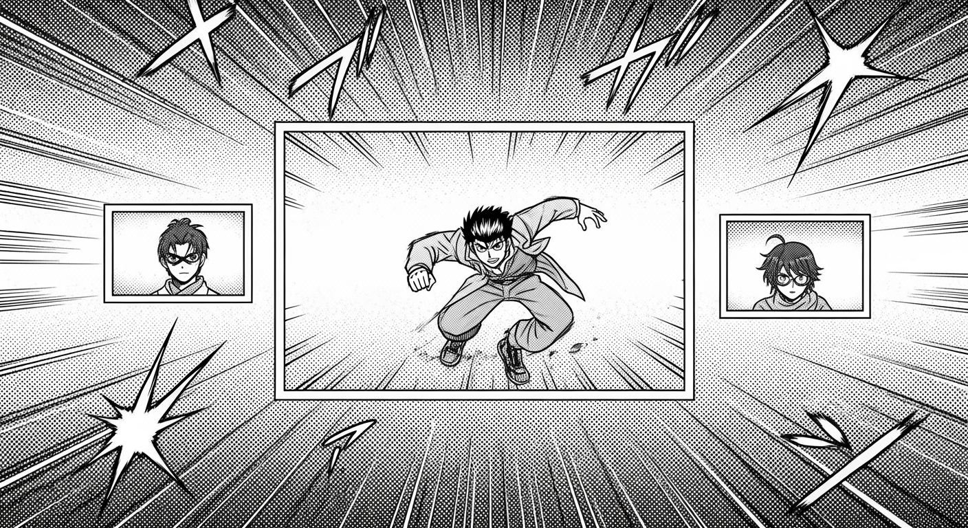 Manga dots background image 4
