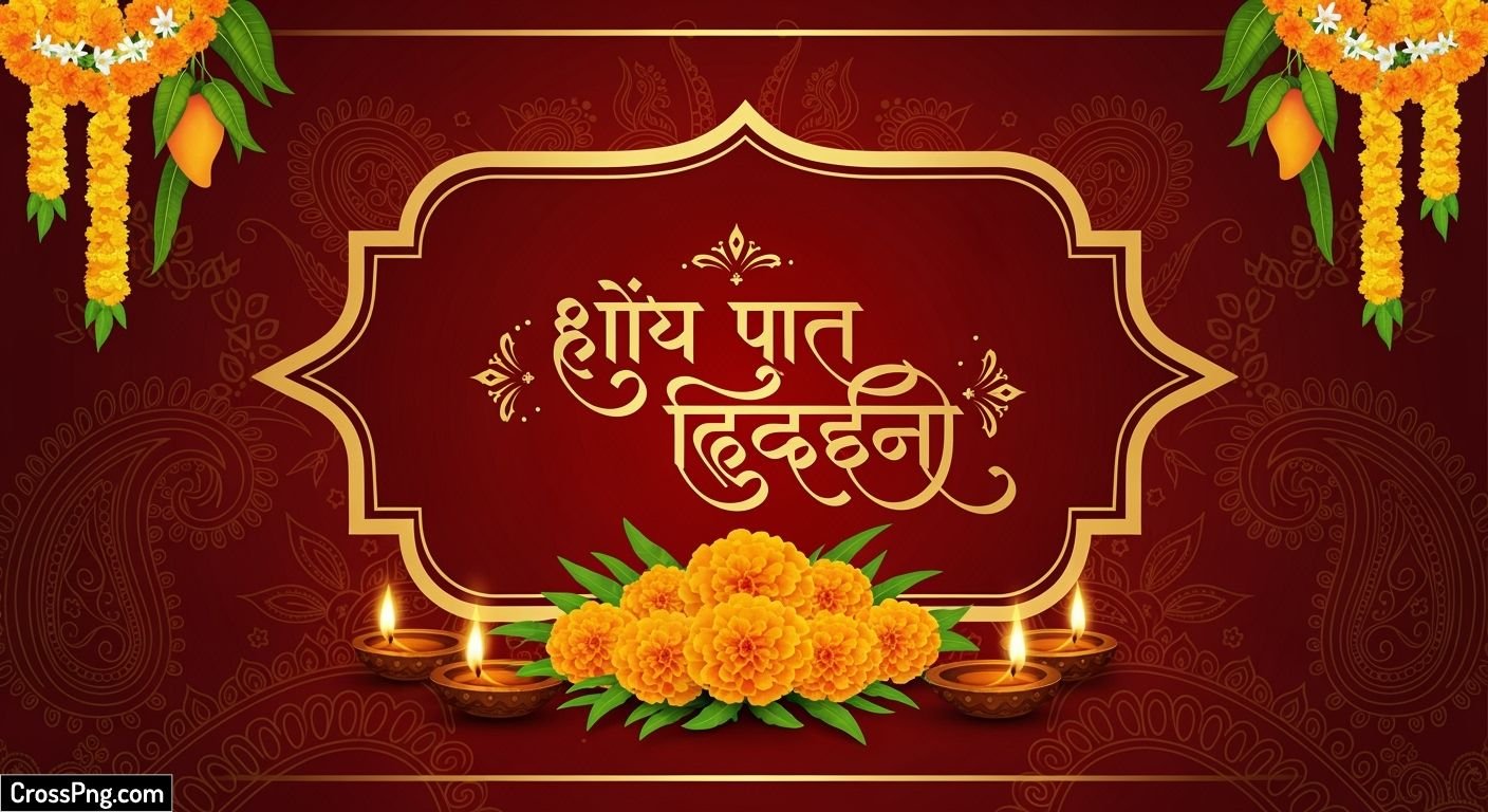 Marathi birthday banner background image