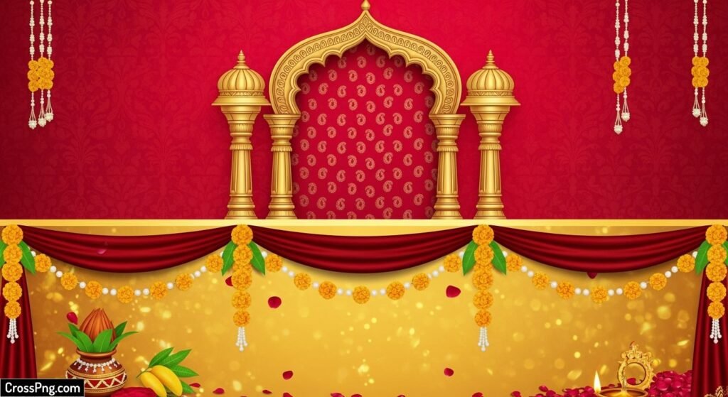 Marathi wedding banner background image