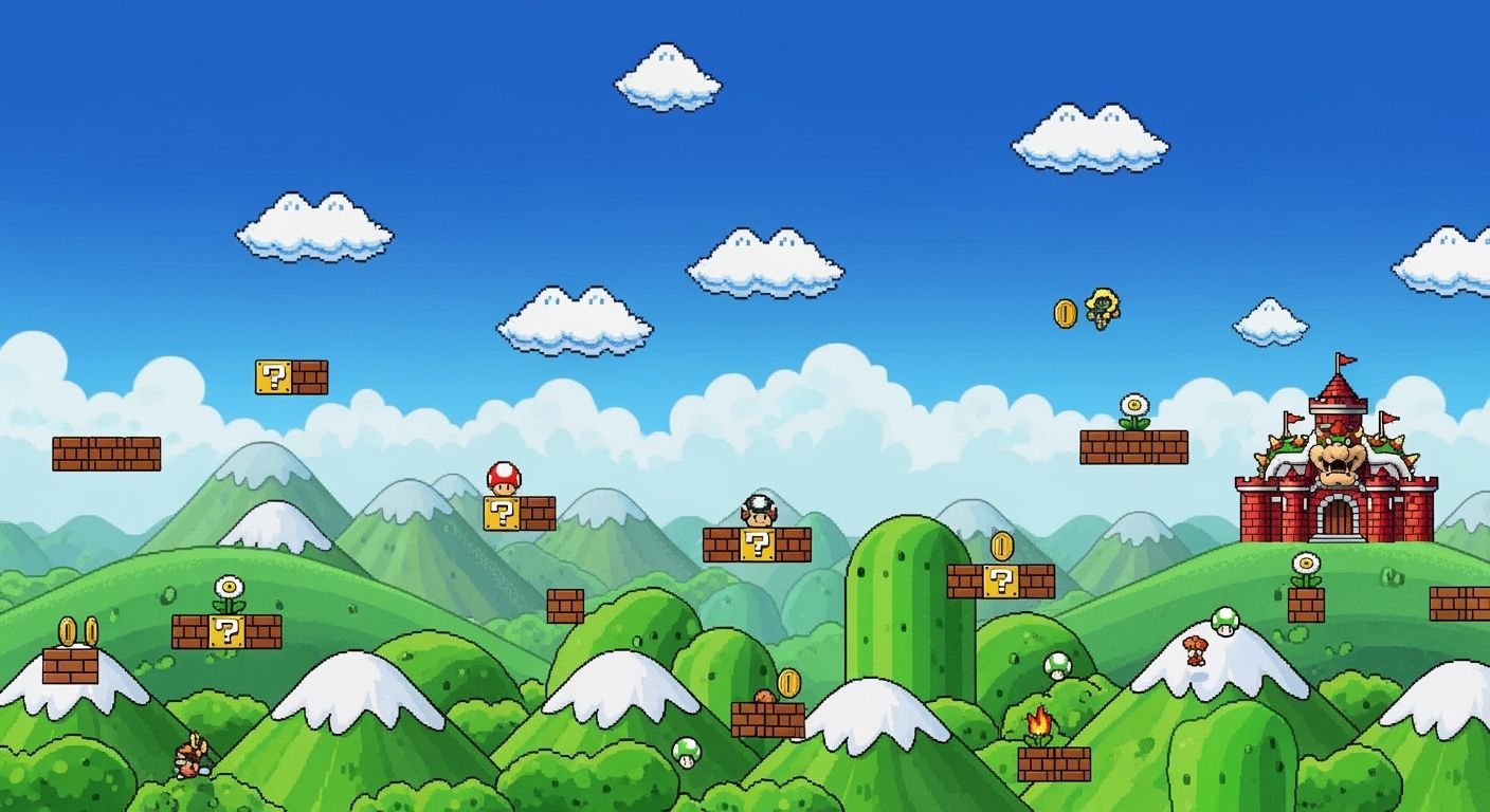 Mario bros background image 2