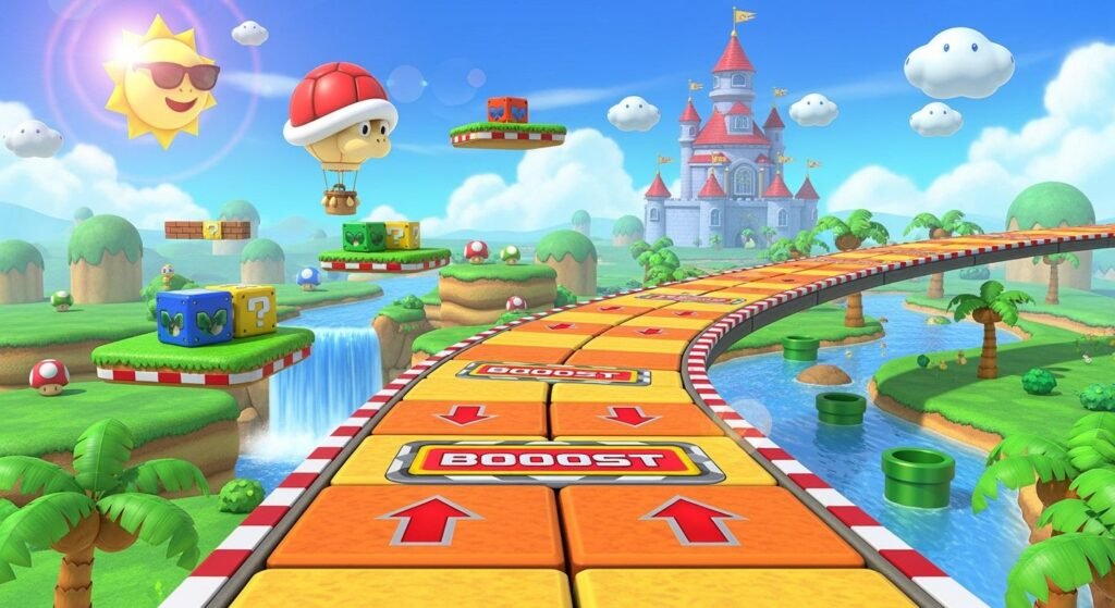 Mario kart background image