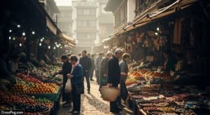 Market background image