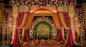 Marriage indian wedding background image 2