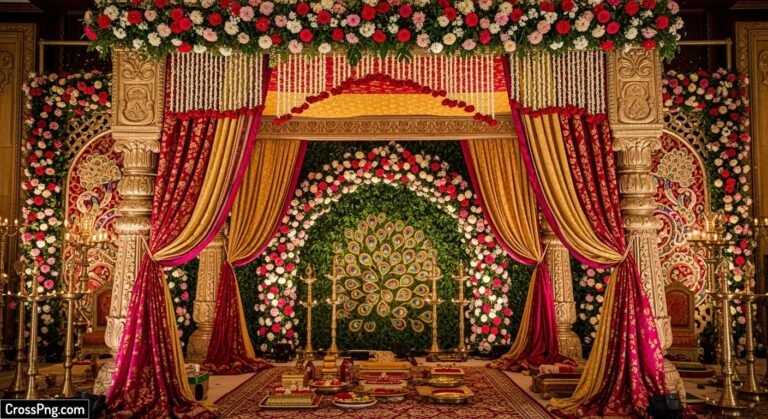Marriage indian wedding background image 2