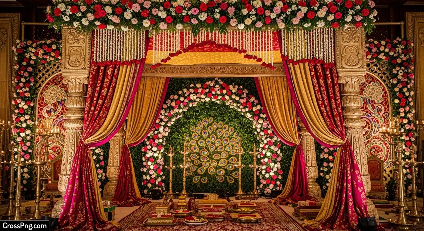 Marriage indian wedding background image 2