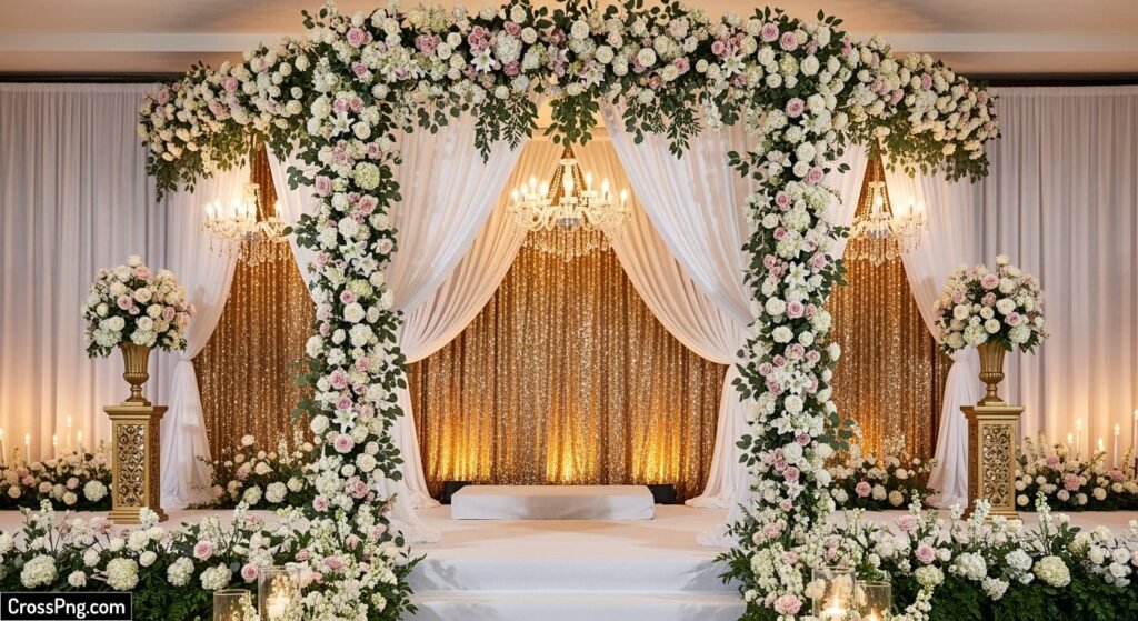 Marriage stage background image